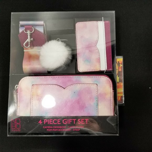 NEW No Boundaries Camera Crossbody Bag 4 Piece Gift Set - Tie Dye - Picture 3 of 4